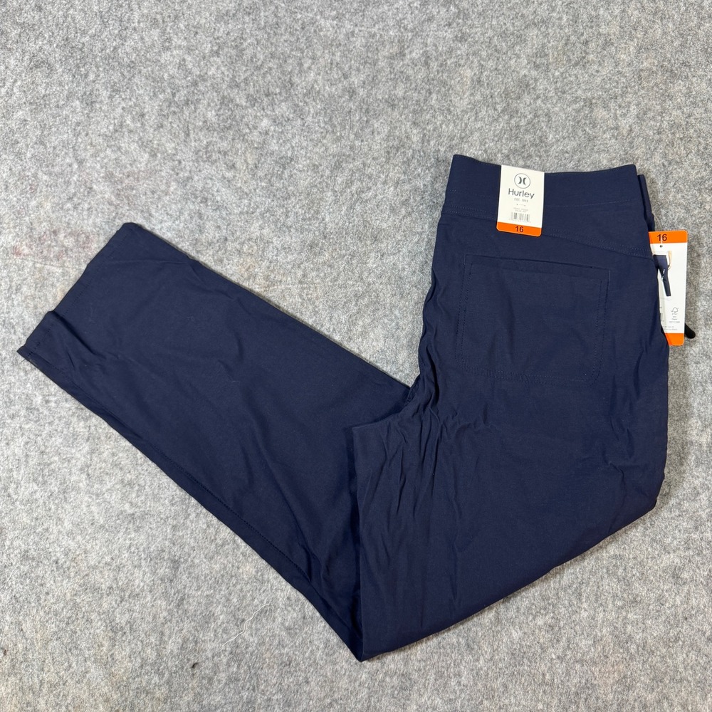 Hurley Womens Navy Blue Utility Stretch Hiking Pants Size 16/36 NWT 1732435